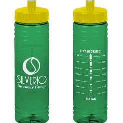 Halcyon Water Bottle with Stay Hydrated Graphics - 24 oz