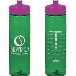 Halcyon Water Bottle with Stay Hydrated Graphics - 24 oz
