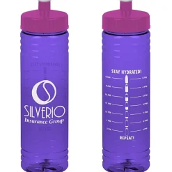 Halcyon Water Bottle with Stay Hydrated Graphics - 24 oz