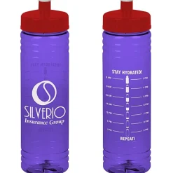 Halcyon Water Bottle with Stay Hydrated Graphics - 24 oz