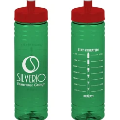 Halcyon Water Bottle with Stay Hydrated Graphics - 24 oz