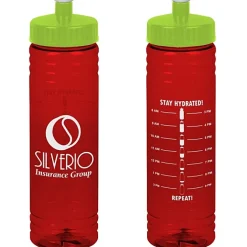 Halcyon Water Bottle with Stay Hydrated Graphics - 24 oz