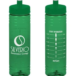 Halcyon Water Bottle with Stay Hydrated Graphics - 24 oz
