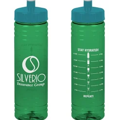 Halcyon Water Bottle with Stay Hydrated Graphics - 24 oz
