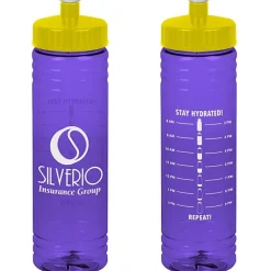 Halcyon Water Bottle with Stay Hydrated Graphics - 24 oz