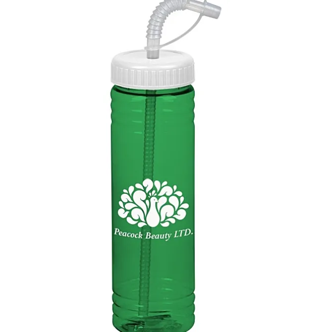 Halcyon Water Bottle with Straw Lid - 24 oz