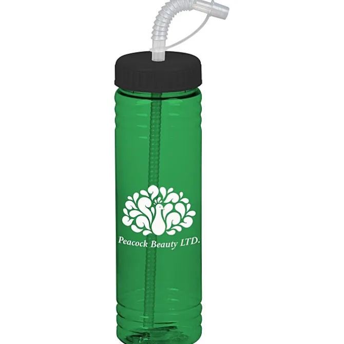 Halcyon Water Bottle with Straw Lid - 24 oz