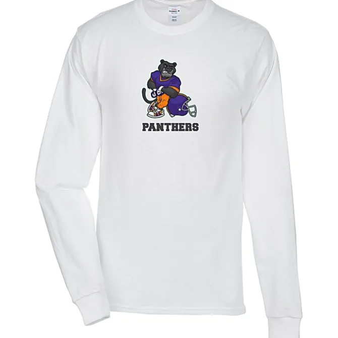 Hanes Authentic LS T-Shirt - Full Color - White