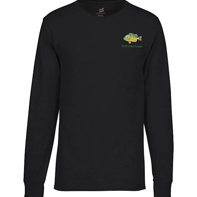Hanes Workwear Pocket Long Sleeve T-Shirt - Embroidered