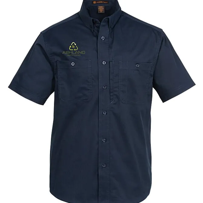 Harriton Advantage IL Short Sleeve Work Shirt - Men's