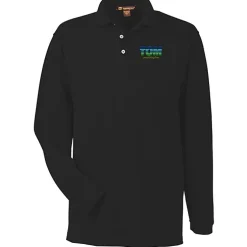 Harriton 5.6-oz Easy Blend Long Sleeve Polo
