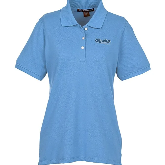 Harriton 5.6-oz Easy Blend Polo - Ladies' - Embroidered