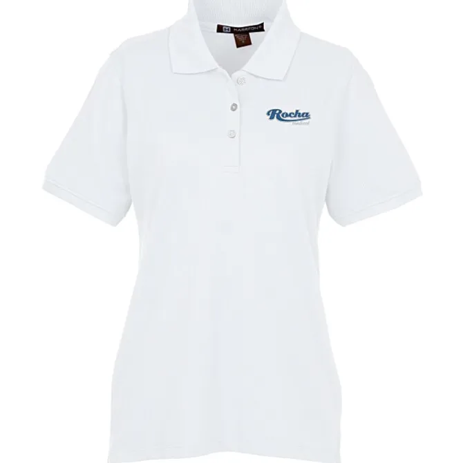 Harriton 5.6-oz Easy Blend Polo - Ladies' - Embroidered
