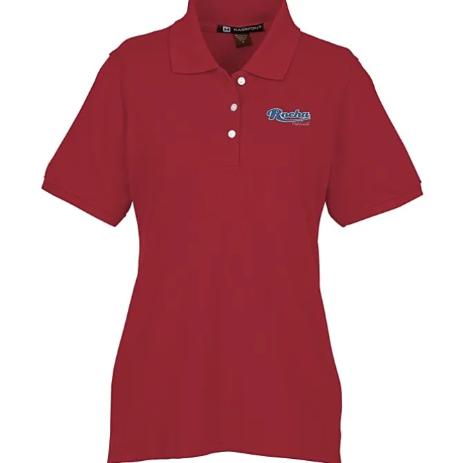 Harriton 5.6-oz Easy Blend Polo - Ladies' - Embroidered