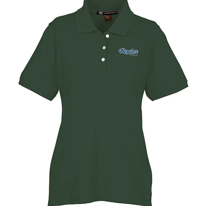 Harriton 5.6-oz Easy Blend Polo - Ladies' - Embroidered
