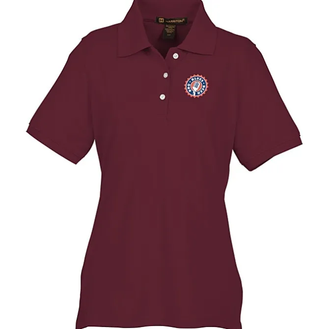 Harriton 5.6-oz Easy Blend Polo - Ladies' - Full Color