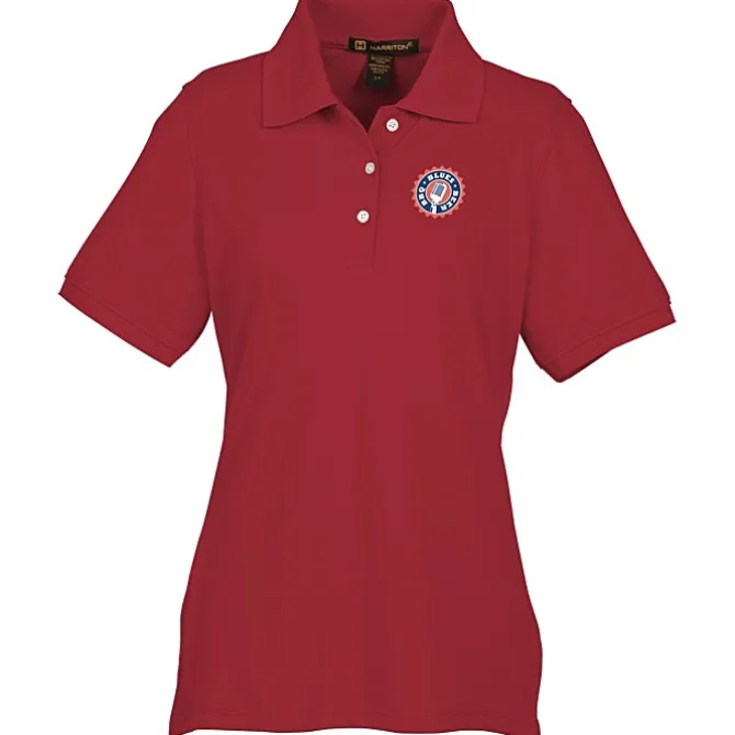 Harriton 5.6-oz Easy Blend Polo - Ladies' - Full Color