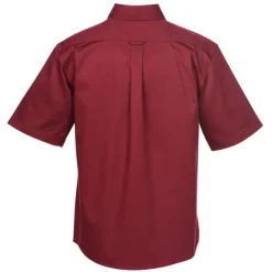 Harriton Twill SS Shirt with Stain Release - Men's