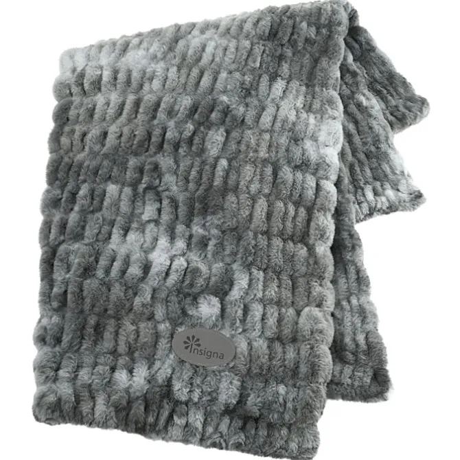 Hazelnut Chunky Faux Fur Blanket