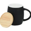 Hearth Coffee Mug with Wood Lid Coaster - 14 oz - 24 hr