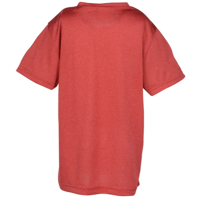Heather Challenger Tee - Youth - Embroidered
