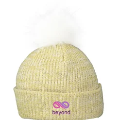 Heathered Faux Fur Pom Beanie