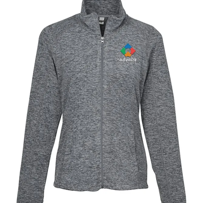 Heathered Microfleece Jacket - Ladies'