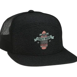 Heather 6 Panel Arch Trucker Snapback Cap
