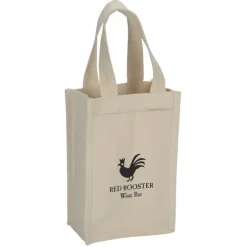 Heavyweight Cotton 2 Bottle Wine Tote