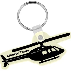 Helicopter Soft Keychain - Opaque