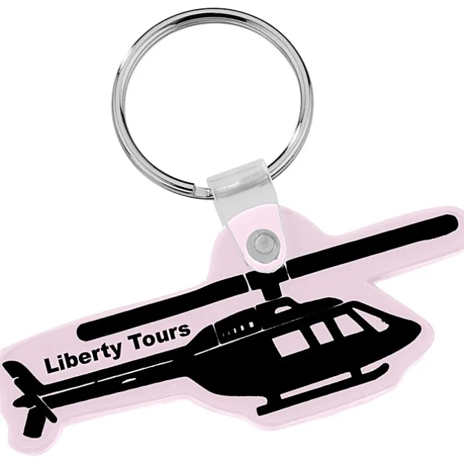 Helicopter Soft Keychain - Opaque
