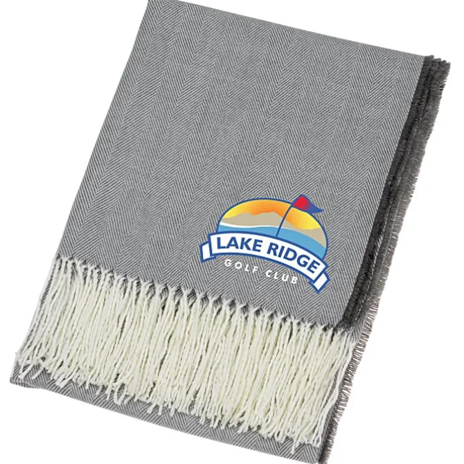 Herringbone Fringe Blanket