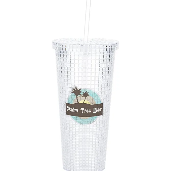 Hip to be Square Tumbler with Straw - 20 oz