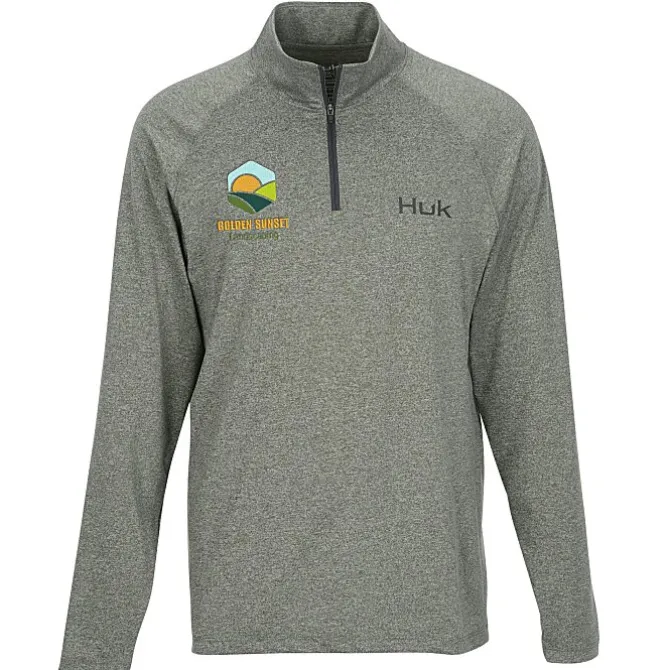 Huk Airweight Heather 1/4-Zip Pullover