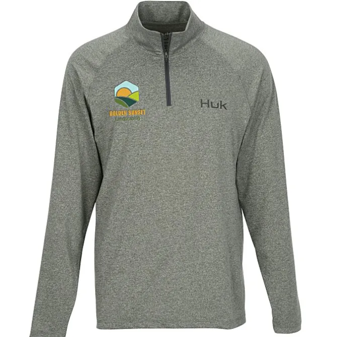 Huk Airweight Heather 1/4-Zip Pullover
