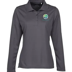 Ice Performance Pique Long Sleeve Polo - Ladies' - Embroidered