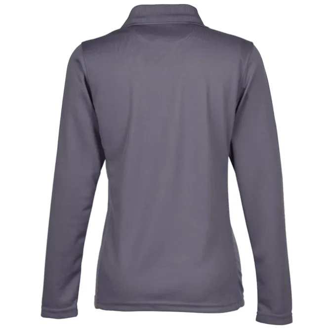 Ice Performance Pique Long Sleeve Polo - Ladies' - Embroidered