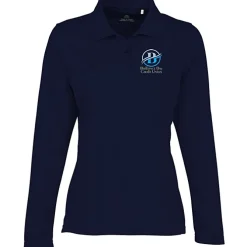 Ice Performance Pique Long Sleeve Polo - Ladies' - Full Color