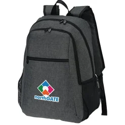 4imprint Heathered 15-inch Laptop Backpack - Full Color