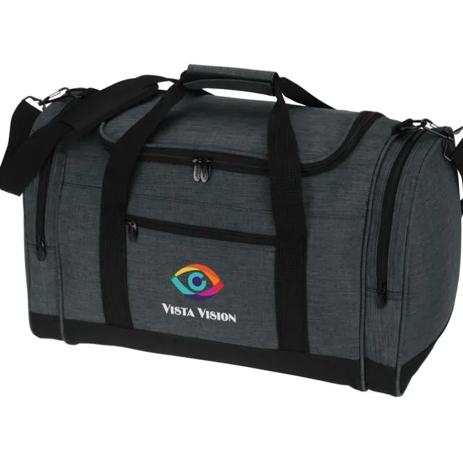 4imprint Heathered Leisure Duffel - Full Color