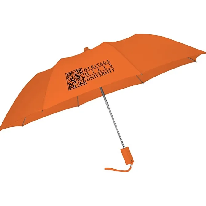 42-inch Folding Umbrella with Auto Open - Solid - 42-inch Arc