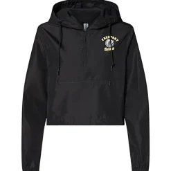 Independent Trading Co. Lightweight 1/4-Zip Crop Jacket - Ladies'