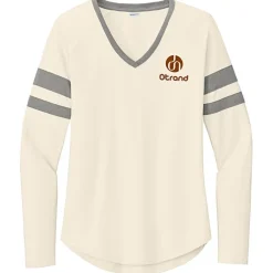 Intermission Stripe Long Sleeve V-Neck T-Shirt - Ladies'