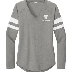 Intermission Stripe Long Sleeve V-Neck T-Shirt - Ladies'