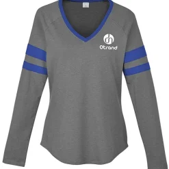 Intermission Stripe Long Sleeve V-Neck T-Shirt - Ladies'