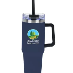 Intrepid Vacuum Mug with Straw - 40 oz - Full Color