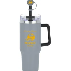 Intrepid Vacuum Mug with Straw & Topper - 40 oz
