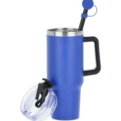 Intrepid Vacuum Mug with Straw & Topper - 40 oz