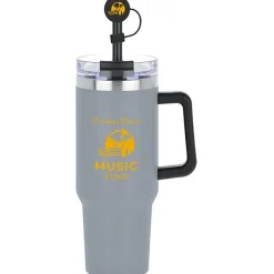 Intrepid Vacuum Mug with Straw & Topper - 40 oz