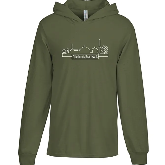 Jerzees Classics Cotton Long Sleeve Hooded T-Shirt - Screen
